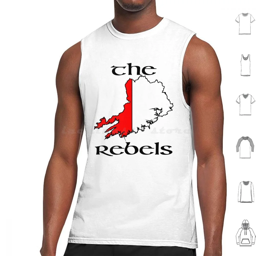 County Cork Fans , Ireland Tank Tops Vest Sleeveless County Cork Co Cork Cork Rebels Leesiders Donkey Aters Corcaigh Gaa