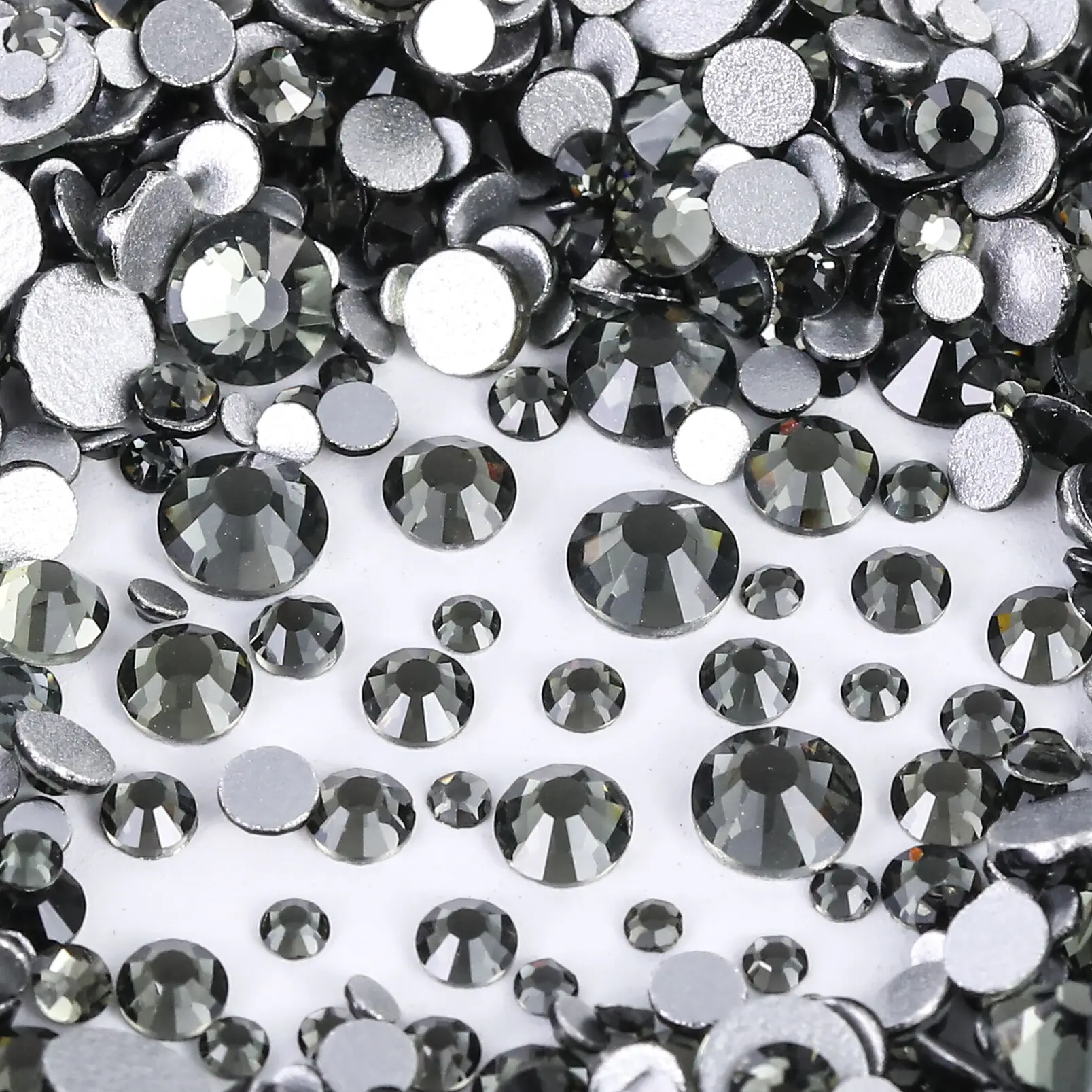 Mix Size SS4-SS20 Clear Crystal AB Non HotFix Rhiestone Flatback Decorations DIY Glitter Strass Stones 3D Nail Art Accessories