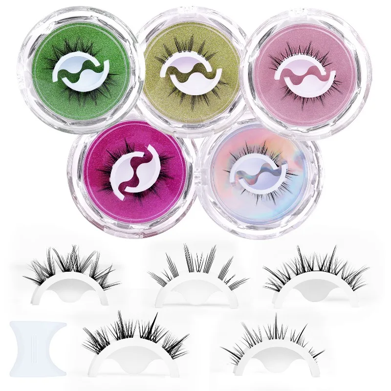Non Adhesive False Eyelashes Natural Simulation Handmade One-piece Paired False Eyelashes Women's Reusable Eye Makeup