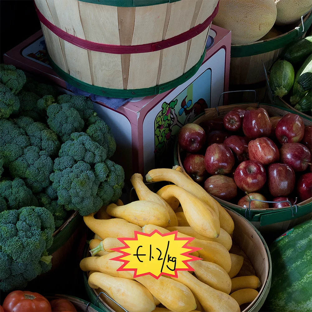 

100pcs Commodity Price Tags High Grade Paperboard Durable For Garage Sales Fundraising Commerce Promotional Sticker Display Tags