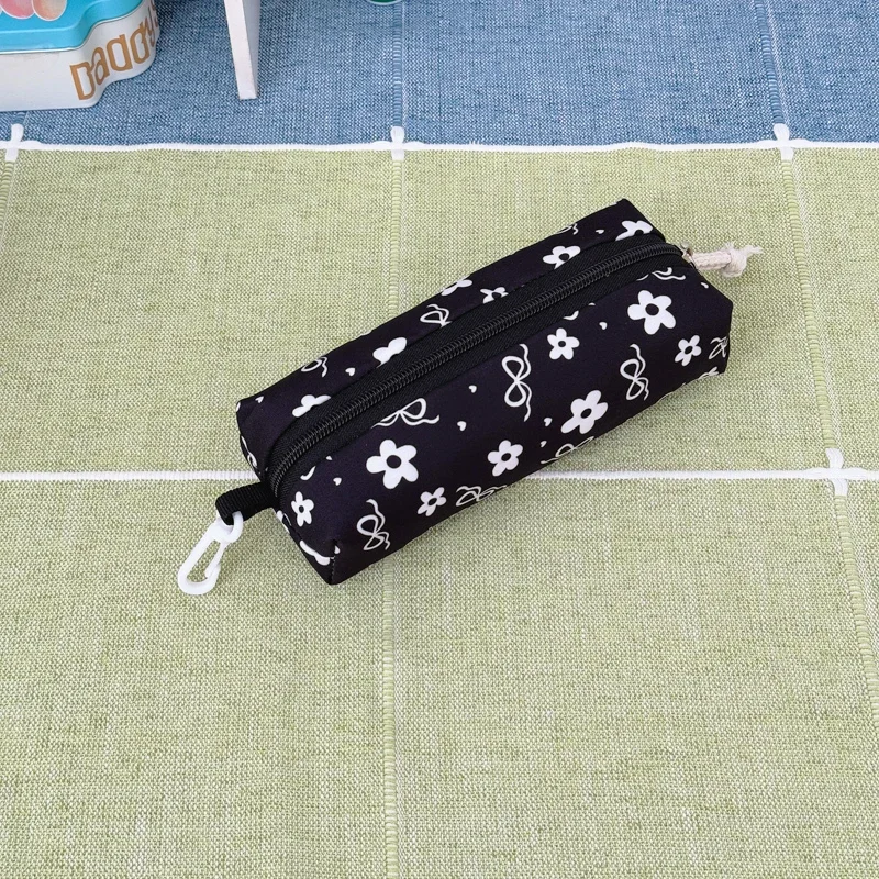 Hochwertiges, ästhetisches Rucksack-Set mit Blumenmuster, dreiteilig, aus leichtem Nylon, großes Fassungsvermögen, Mädchenrucksack, Campus-Studentenrucksack – Detail 20