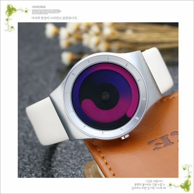 2022 Genuine Leather waterproof future new concept watch tide men tide women fashion table wild belt quartz watch gift