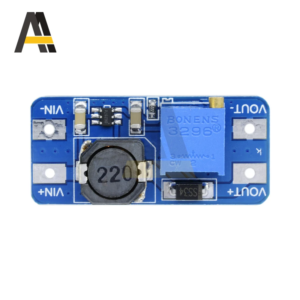 MT3608 دفعة وحدة DC-DC تصعيد محول الداعم وحدة امدادات الطاقة مجلس 2A ماكس 2 فولت-24 فولت إلى 5/9/12/28 فولت لاردوينو