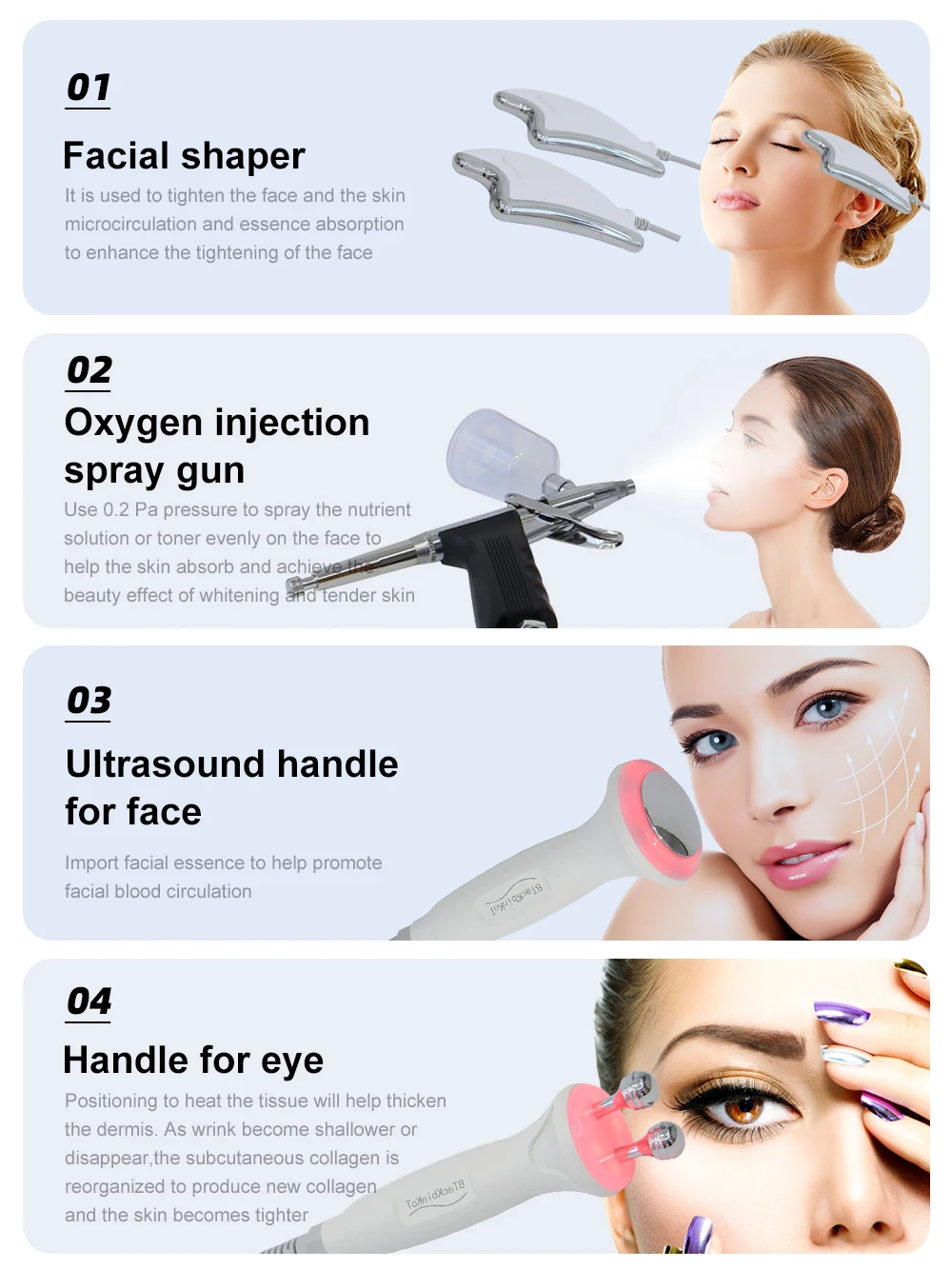 AOKO Neue 12 IN 1 Hydro Dermabrasion Aqua Peeling Ultraschall Gesichtspflege Sauerstoff Injektion Hautverjüngung Wittling Schönheitsmaschine – Detail 5