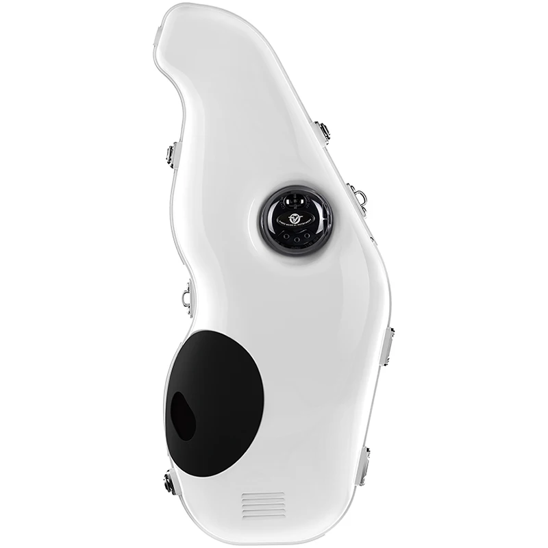 

Qiu Jun Alto Saxophone Mute with Anti-Noise Feature Includes Bag and Headphone Stand Musical Instrument Protection