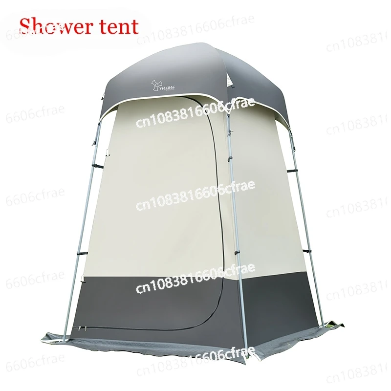 

Strong Shower Tent Toilet Dressing Changing Room Movable WC Fishing Sunshade Multipurpose With Bottom PE Mat