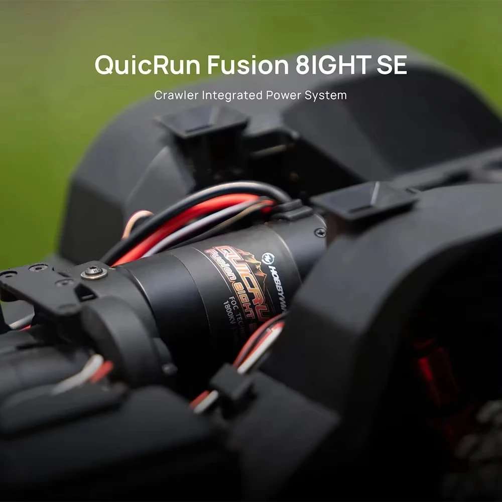 HobbyWing QuicRun Fusion 8IGHT SE All-in-One-Motor Eine Spannung von 60 A 1800 KV für 1/8 RC-Car RC-Kletterfahrzeuge