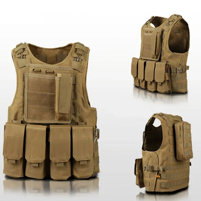 Tactical Mens Military Hunting Vest Field Battle Combat Assault Plate Carrier Hunting Vest Airsoft Molle Waistcoat