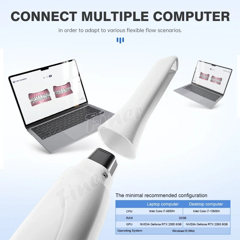 intra oral scanner 3d Dent al intra oral 3d scanner Dent al shining3d aoralscan with scanning software