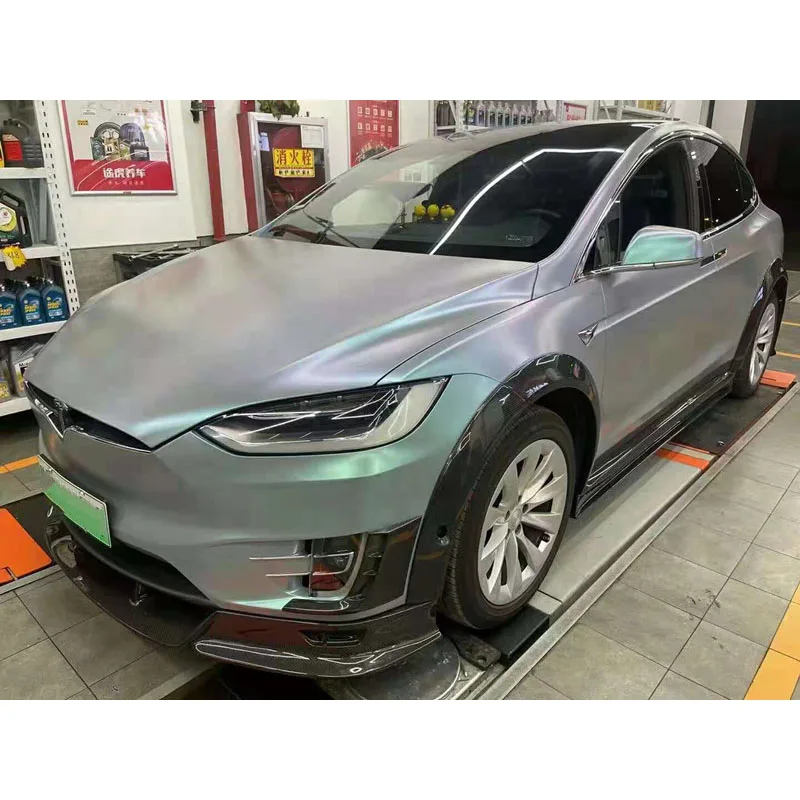 for Tesla model X modified carbon fiber body kit front shovel side skirt rear spoiler spoiler wind knife wheel eyebrow