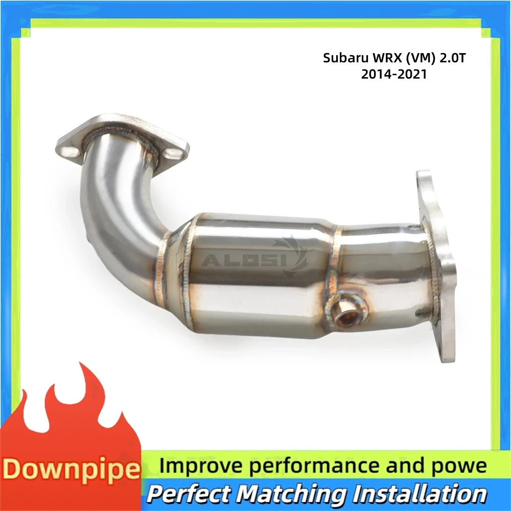 

Спортивный каталитический преобразователь с высоким потоком для Subaru WRX (VM) 2.0T 2014-2021, выхлопная труба из нержавеющей стали, модернизация мощности водосточной трубы