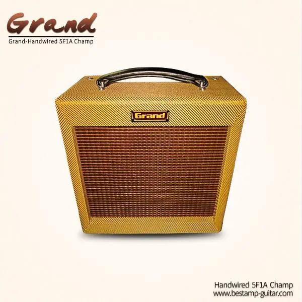 

Custom FD Amplifier Manufacturer POINT TO POINT Tweed Champ 5F2A Guitar Amp HandWired by Grand Amps 5W 1*8" 10" Speaker