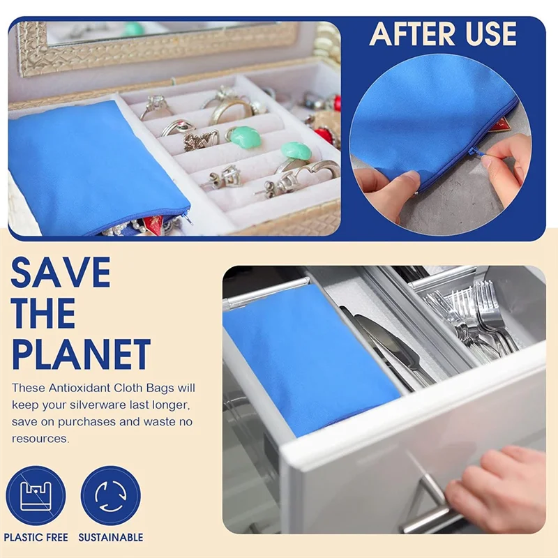 ABMI-8 Pcs Zippered… - image