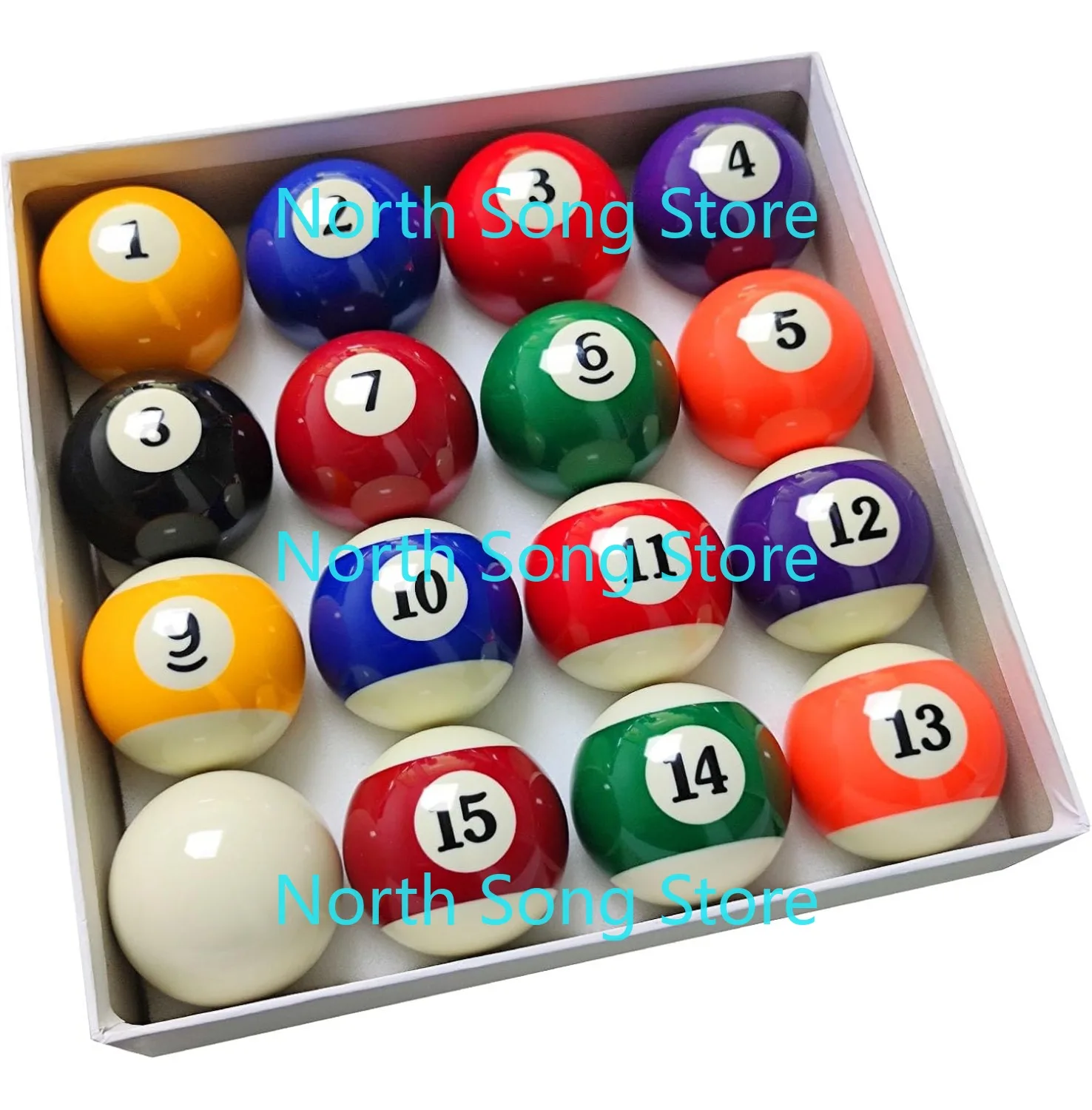 

Набор бильярдных шаров 2-1/4 дюйма — 16 шаров из смолы, регулируемый размер и вес, полный набор шаров для бильярдного стола для замены