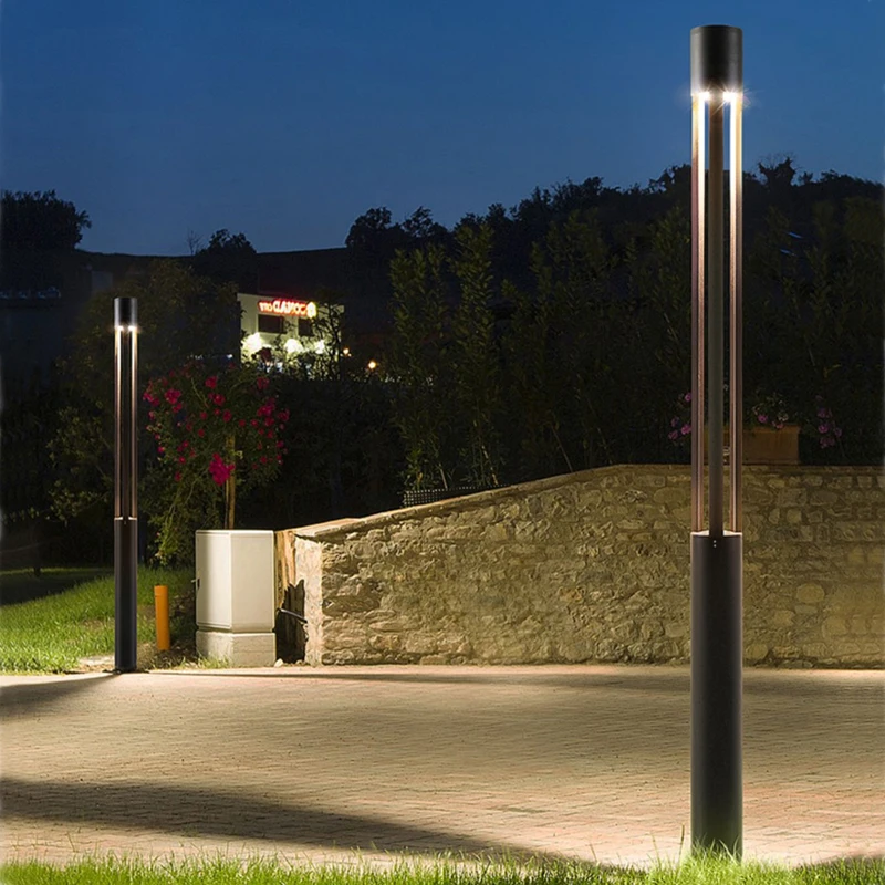 lampada do patio ao ar livre garden villa lampada de polo alto paisagem poste park led impermeavel iluminacao street lamp 85265v 01