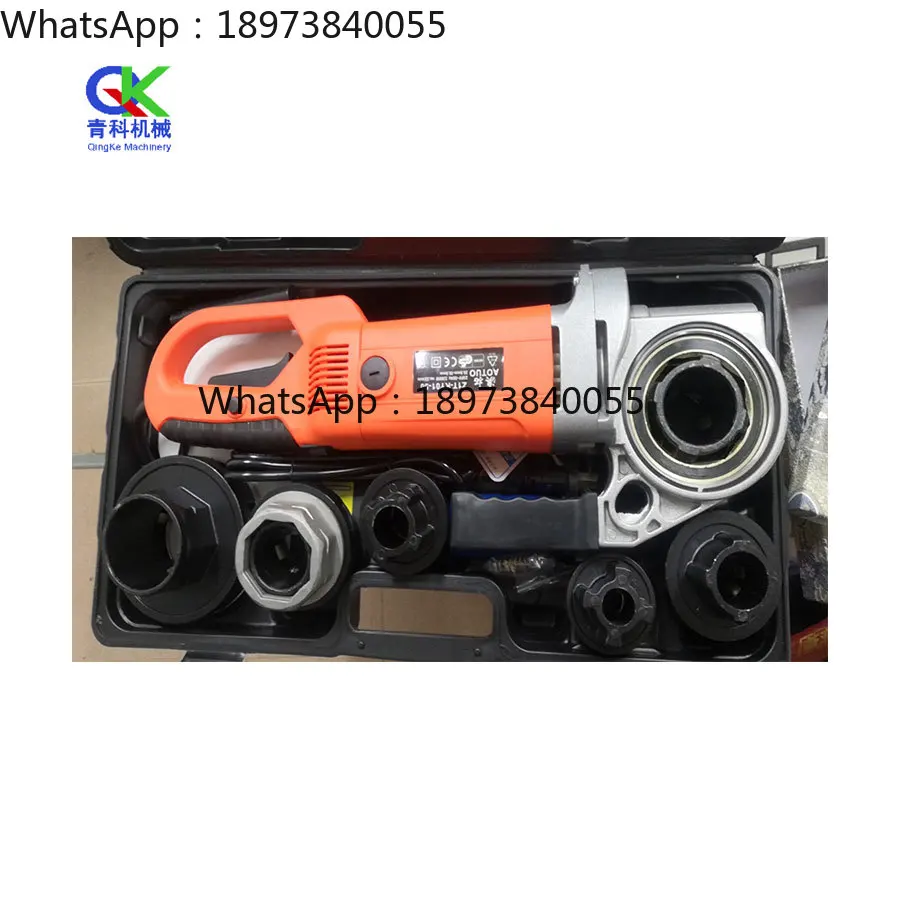 Clean Thread and Replace Die Head Quickly Plumbing Tools Portable Electric Pipe Threading Machine