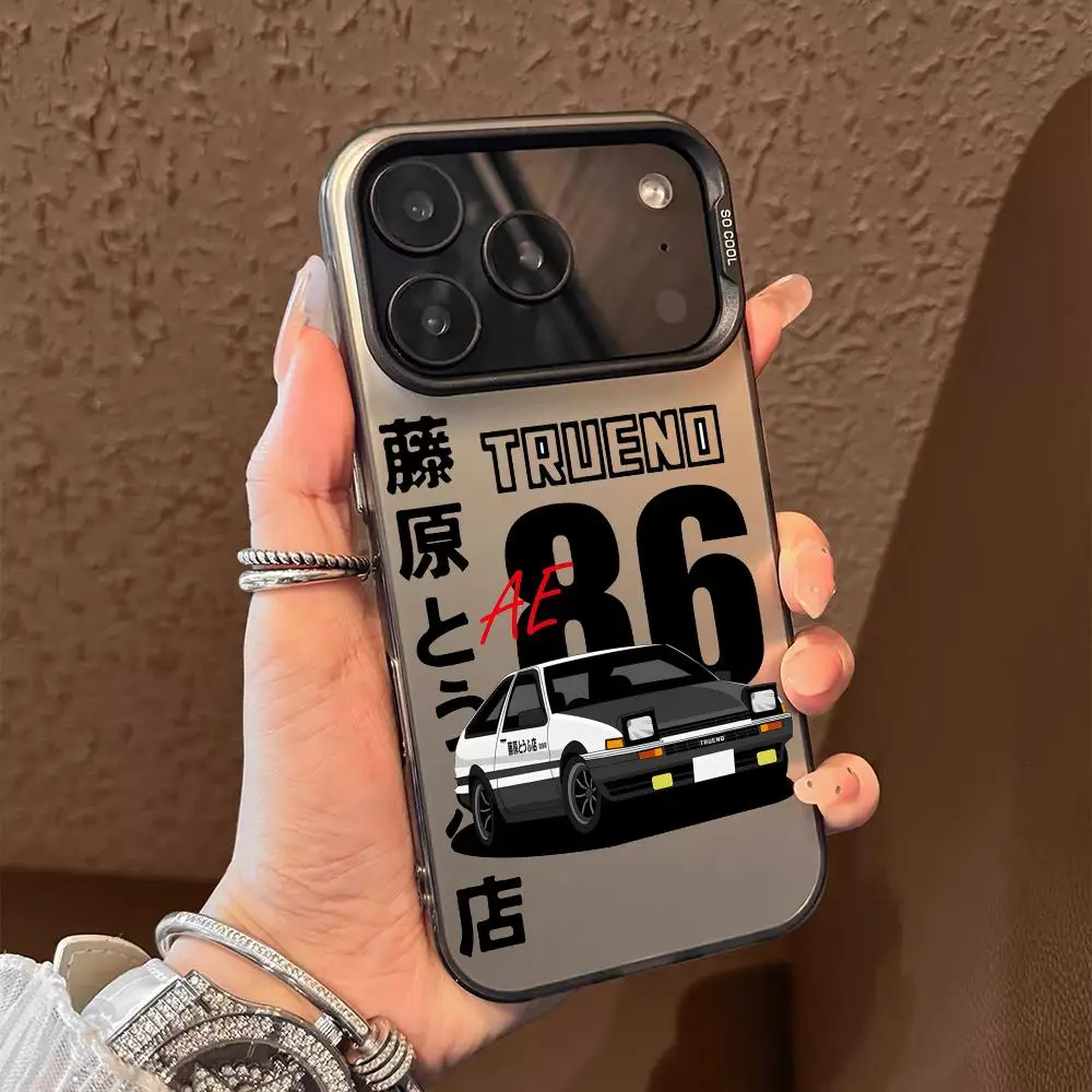 I-Initial D AE86 Phone Case For iPhone 17 16 15 14 13 12 11 Pro Max Designer Matte Laser Aurora Funda Phone Case