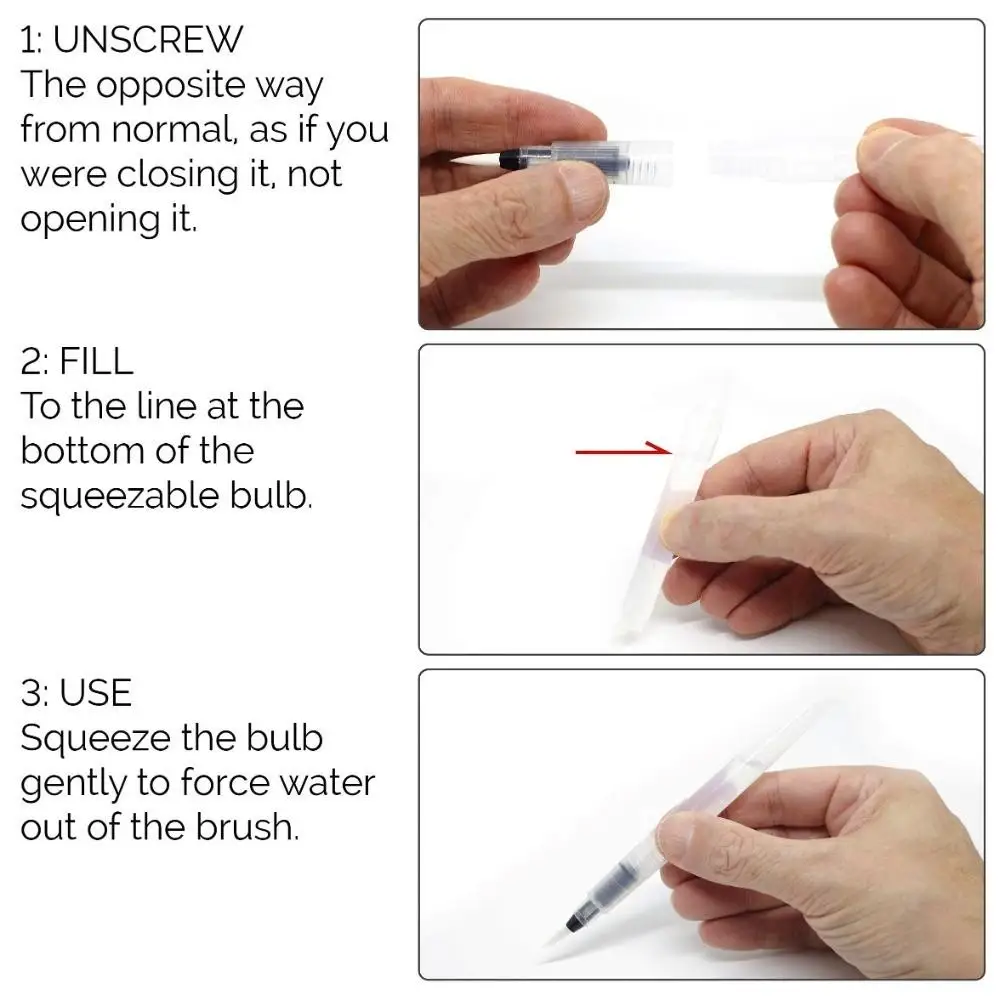 Watercolor Water Brush Set 4
