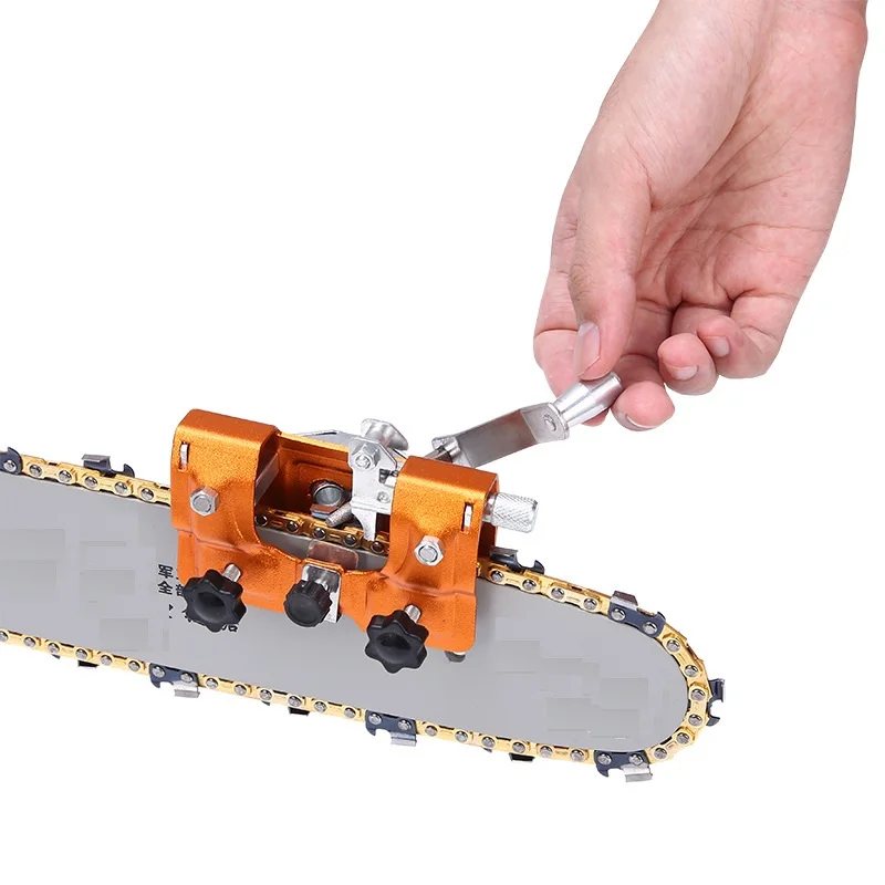 Universal Chain Saw Sharpener Quick Blade Sharpening Hand-cranked Portable No-power needed Outdoor/Workshop Chain Clamp Sharp