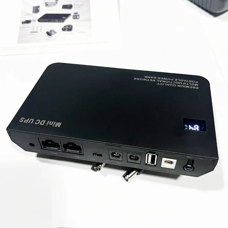 

Адаптер постоянного тока, источник бесперебойного питания 10400 мАч, 9 В, 12 В, 15 В, фотороутер, оптический источник питания