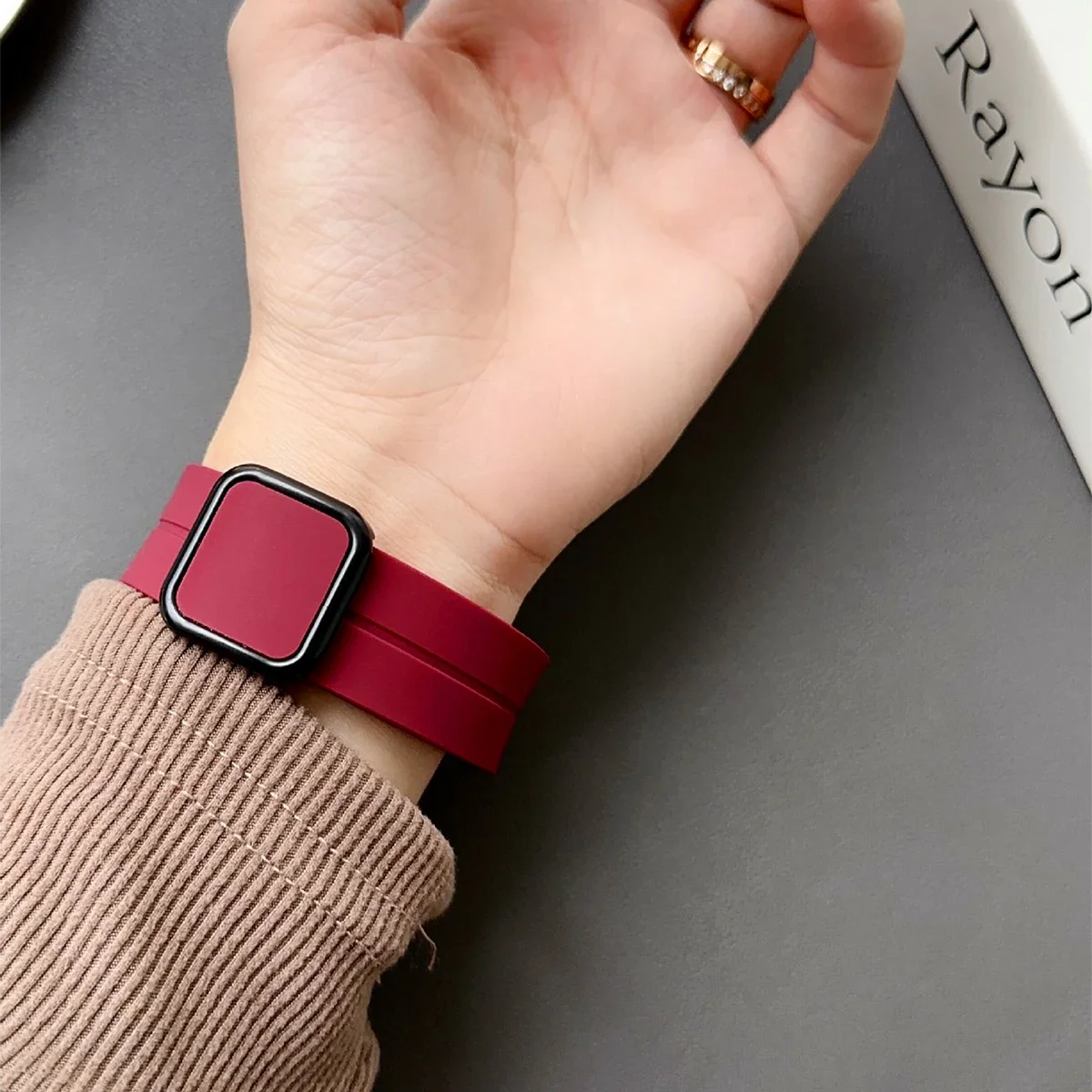 Silicone Strap for Google Pixel watch1/2 Magnetic Buckle Sports Wristband for pixel watch1/2 No Gaps Bracelet Band Accessories - Image 5