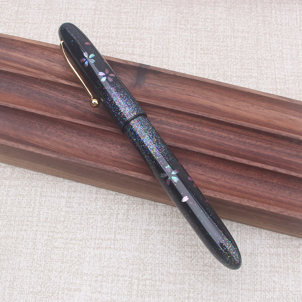 new Handmade Lacquer Cherry Blossom Mother-of-pearl Maki-e Fountain Pen Replacement Barrel for Pilot 74/743/743/Platinum /Sailor