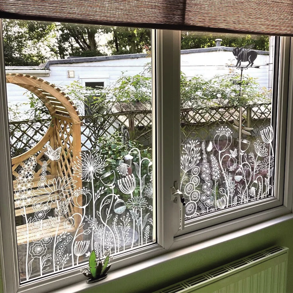 Pure White Frosted Privacy Stained Glass Window Border Film: Real-World Use Cases and Performance Review