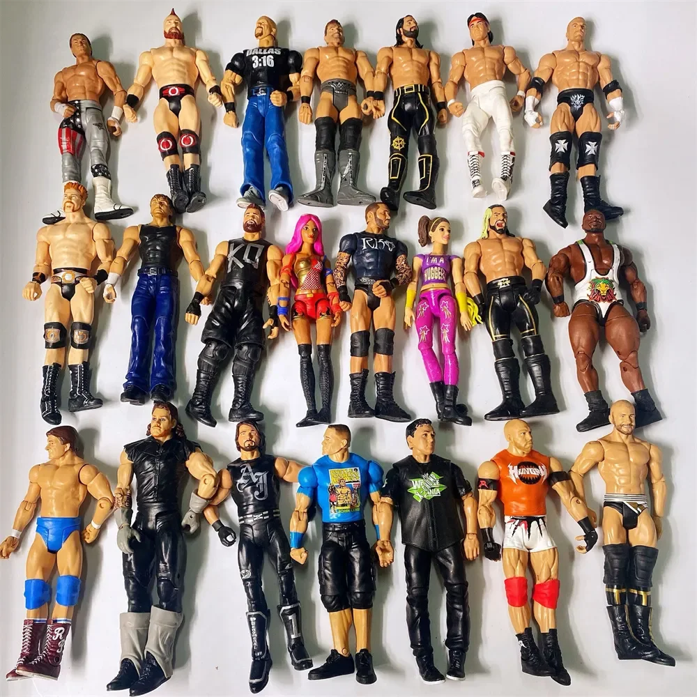 WWE wrestler High quality plastic action figure doll toy character Flexible figurines children kids collection toys