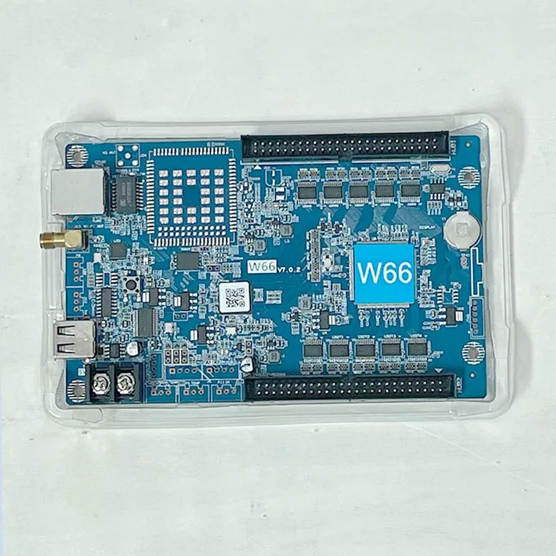 HD-W66 Single Color LED Panel Mobile Phone WiFi Control Card LED Display Screen Pixel Display USB Port  HUB08 HUB12 Motherboard