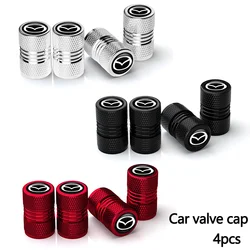 Aluminum Car Tire Valve Stem Caps for Cars Bike Trucks Motorcycles For Mazda CX5 6 3 CX7 323 Axela Atenza Demio CX30 CX3 CX9 MX5