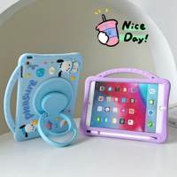 Soft Silicone Case For Lenovo Xiaoxin Pad 2024 11 inch Tab M11 TB-330FU TB-331FC Rotatable Stand Cover With Kids Funda Handle