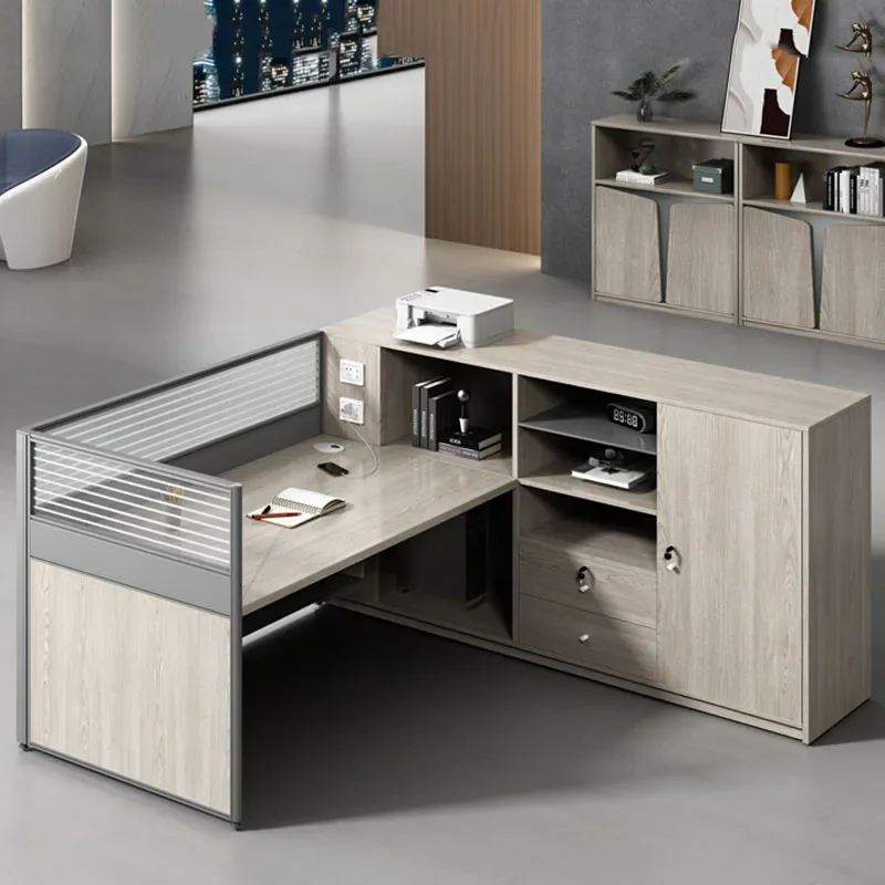 Storage Wood Office Desk Bookshelf Executive Setup Drawers Computer Desks Student Escritorios De Ordenador Modern Furnitures