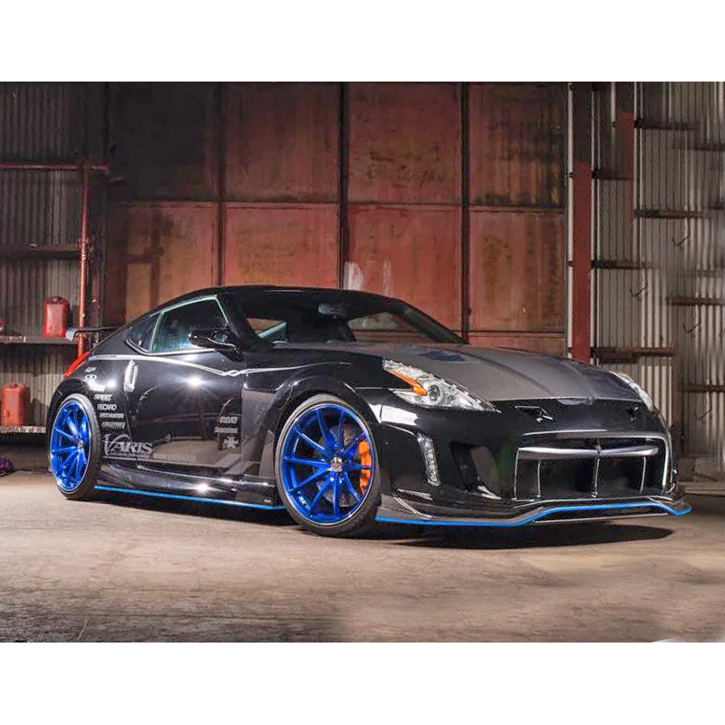 

Подходит для Nissan 370Z Модифицированные детали Demon Z34 Varis Style Установка боковых юбок кузова автомобиля