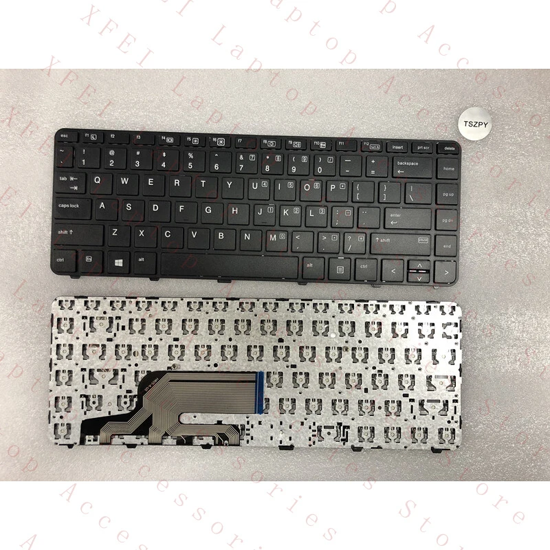 

D New for HP PROBOOK 430 G3 440 G3 446 G3 KEYBOARD NO BACKLIT with Frame US