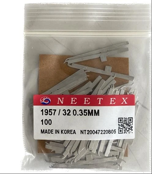 1000 Pieces Genuine Korean NEETEX Knitting Needle Dial Sinker 1957 / 32 0.35MM For Sock Knitting Machine