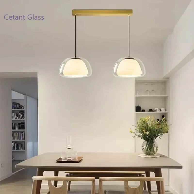 Imagem -02 - Nordic Glass Pendant Lamp Multi Geléia Lustre Decoração de Casa Luminárias Bar Living Room Study Table Sala de Jantar Quarto