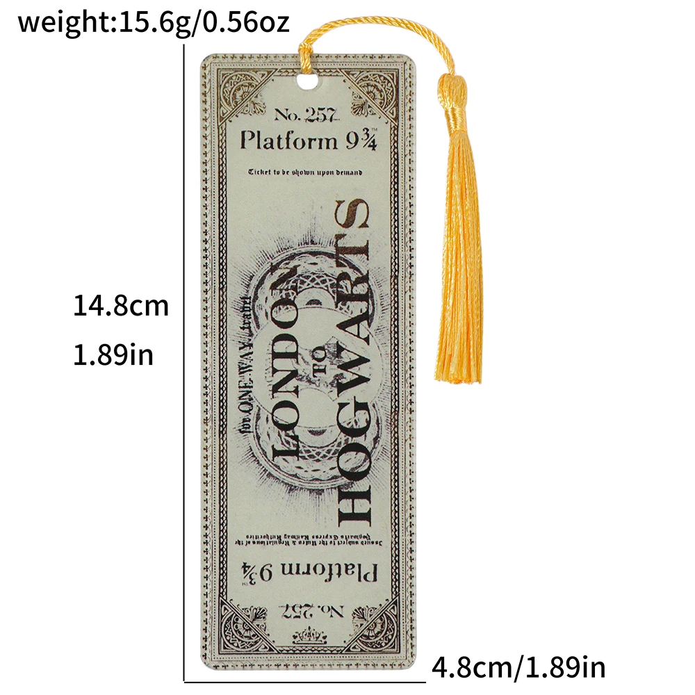 Hogwarts-Ticket-Stump-Acryl-Lesezeichen. – Detail 1