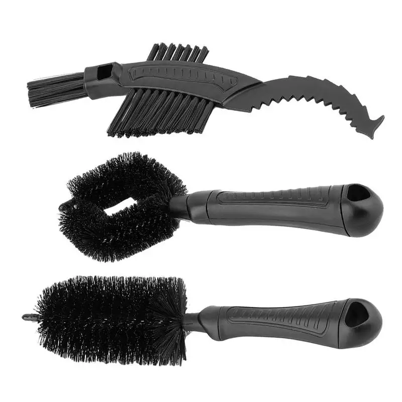 Bicycle Cleaning Brush Kit Tire Cleaning Brush Bicycle Chain Cleaning Brush 3Pcs Cleaning Tools Tire Cleaner Brush For City