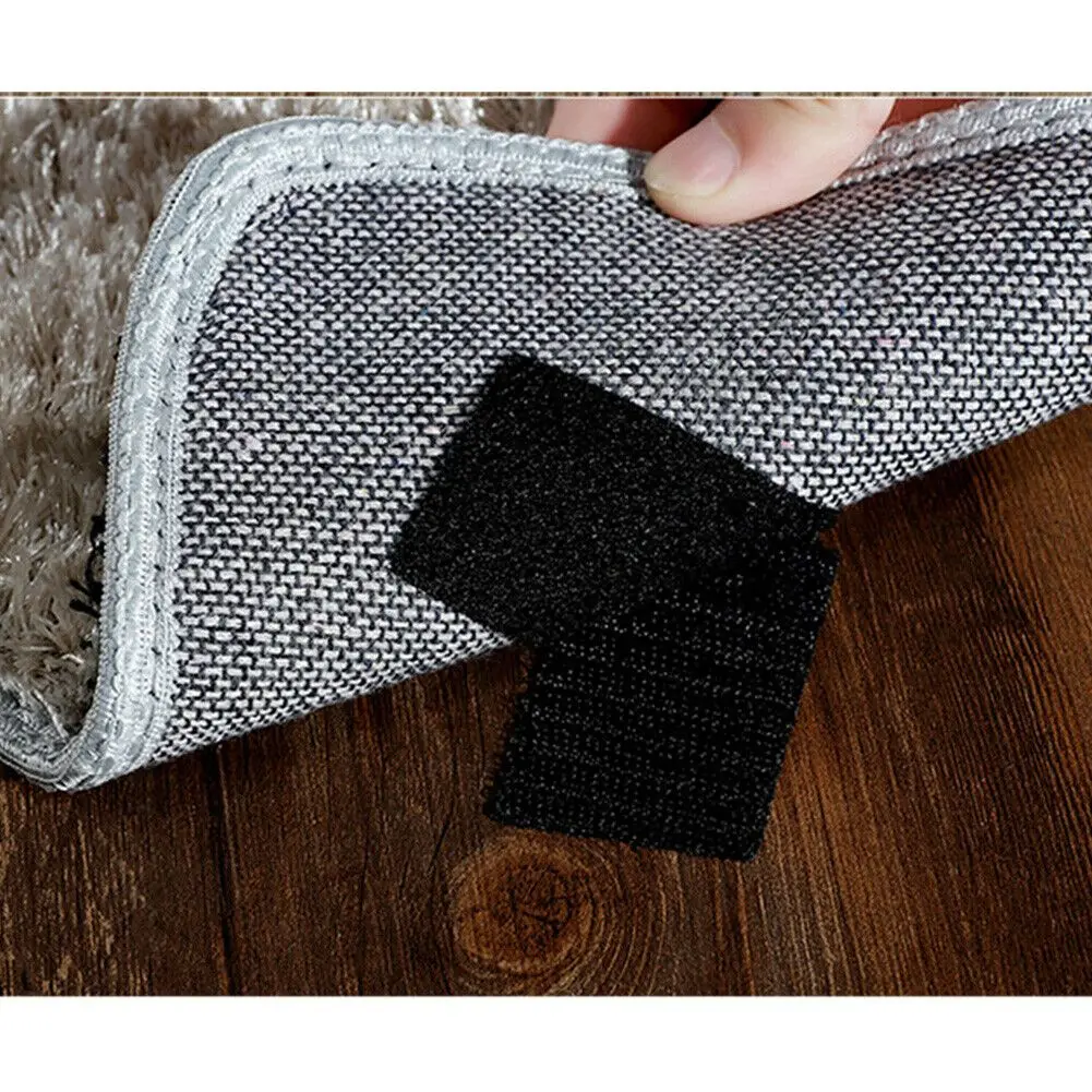 Square Anti-curling Double-sided Carpet Sheets Home Supplies Tape Rug Gripper Fastener Magic Sticker