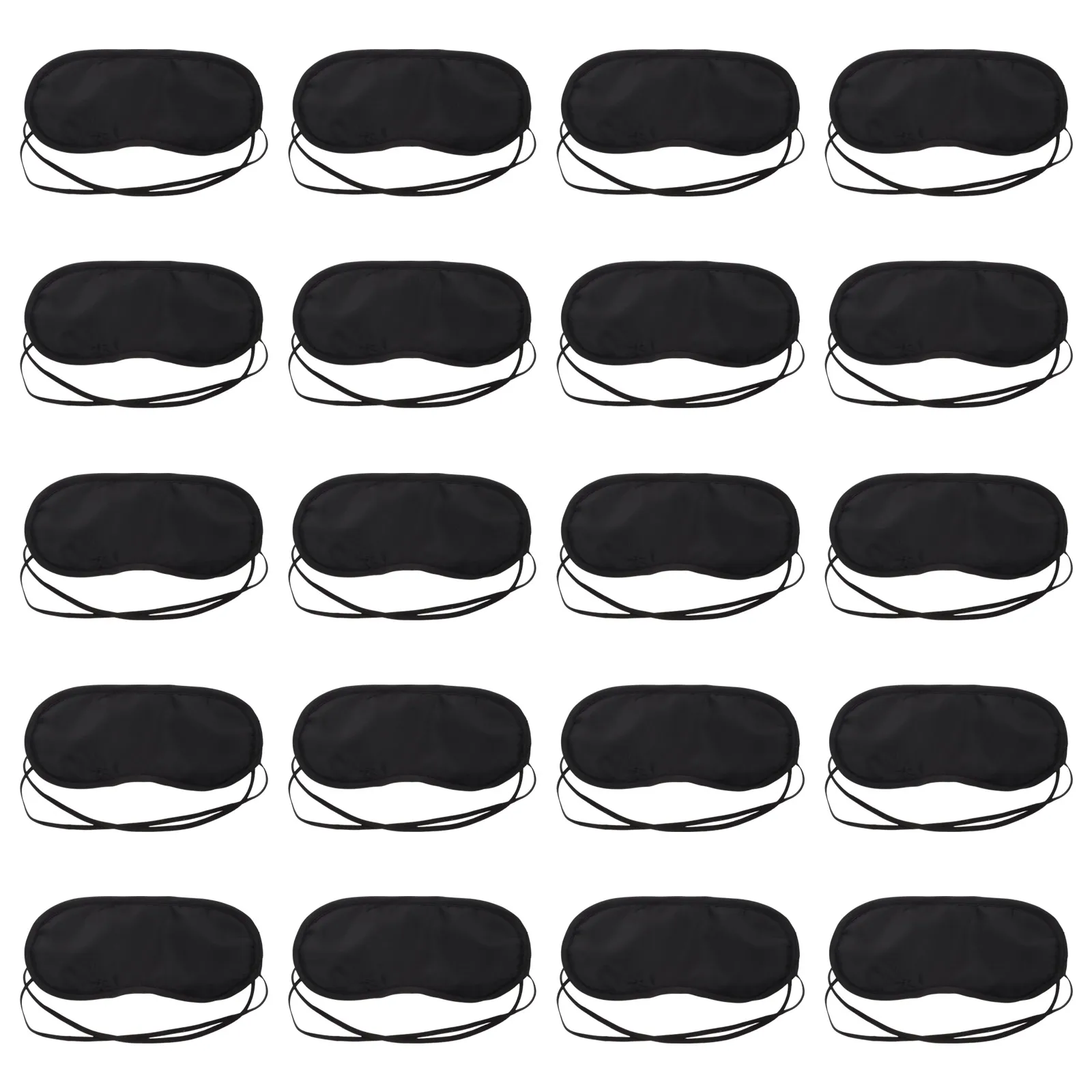 

20pcs Black Eye Patch Shading Sleep Eye Mask Eye Patch Lunch Break Sleep Eye Mask Travel Relax Cover Eyeshade Cover Breathable
