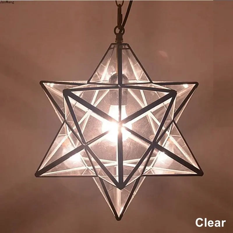 

Nordic Loft Vintage Pendant Lamp Light Shooting Star Glass Lighting Ceiling for Home Aisle Corridor Porch Shop Luminaire Loft