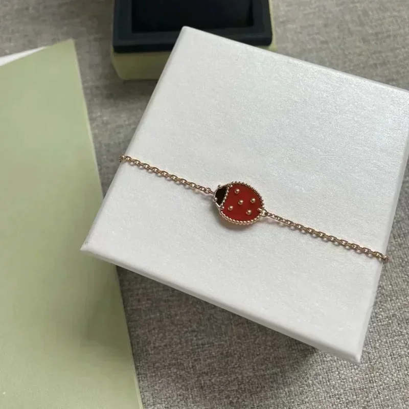 925 Sterling Silver High Quality Exquisite Seven Star Ladybug Bracelet Ladies Temperament Luxury Jewelry Gift To Friends