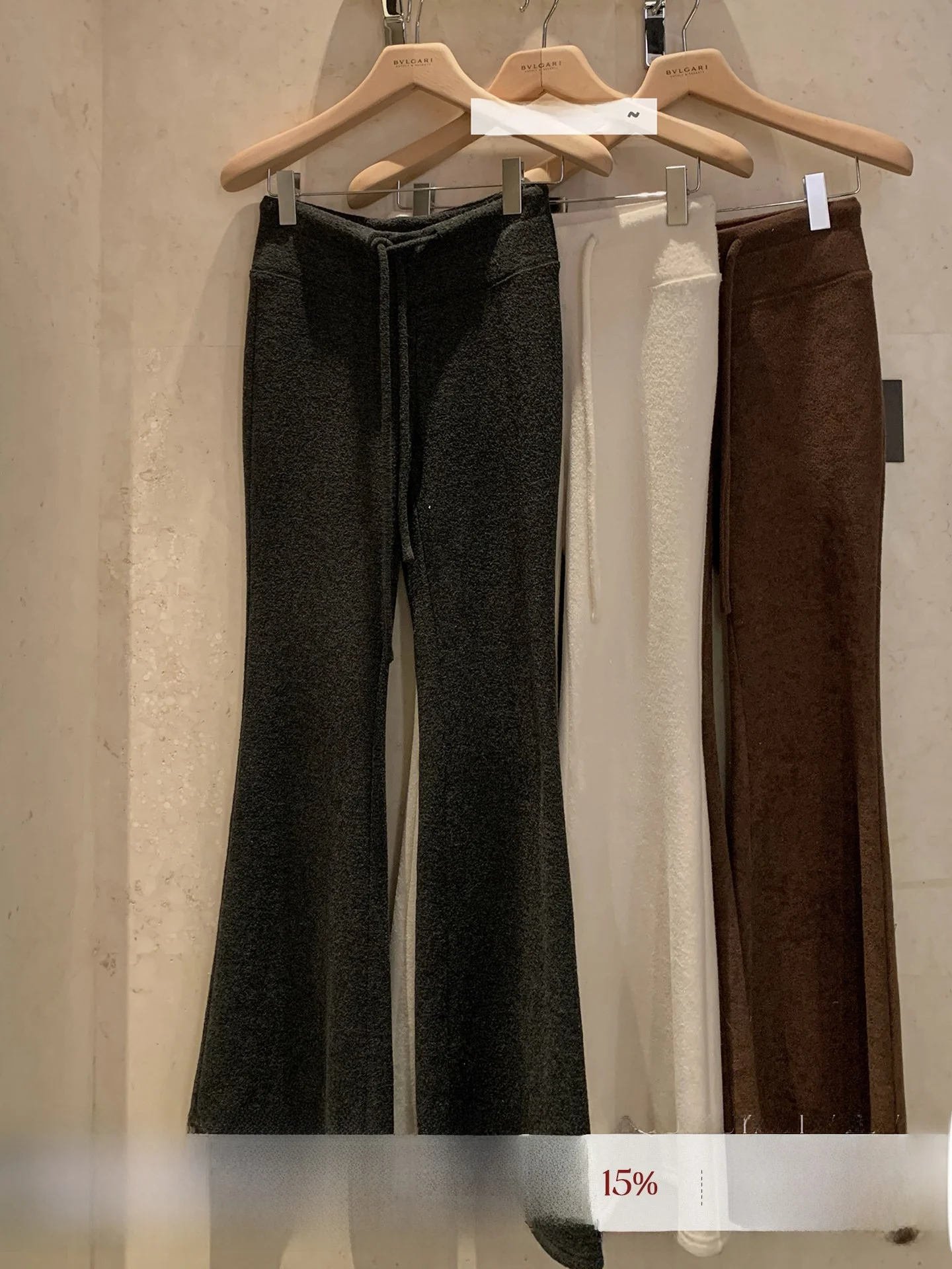 

Женские повседневные брюки с высокой талией, на флисовой подкладке, широкие, свободного кроя, из мягкого полиэстера, от Qiu Rou Ya