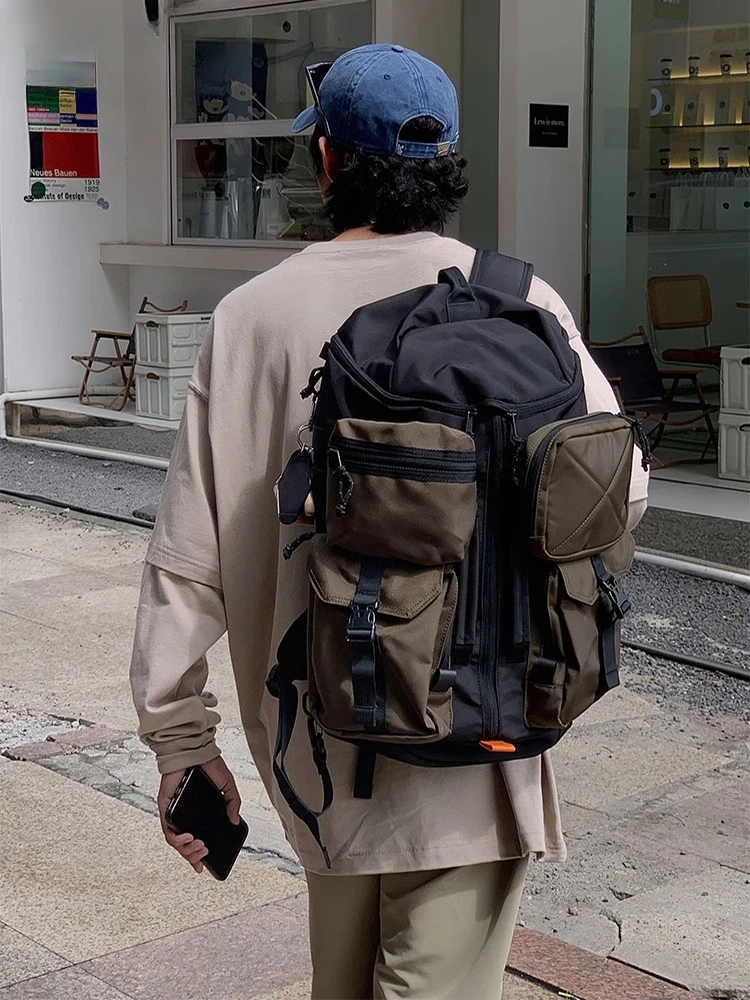 

Men's Functional Waterproof Hiking Backpack Men's Commuter Business School Bag Multifunctional Outdoor Travel Sports Backpack