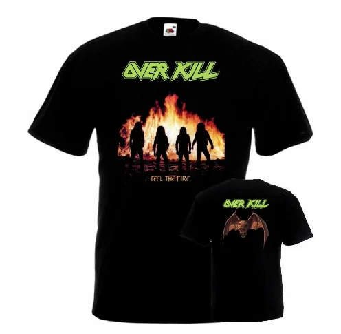 Overkill White Devil Armory American Thrash Metal Hip Hop Streetwear Cotton T Shirt Men Casual Short Sleeve Tees Tops