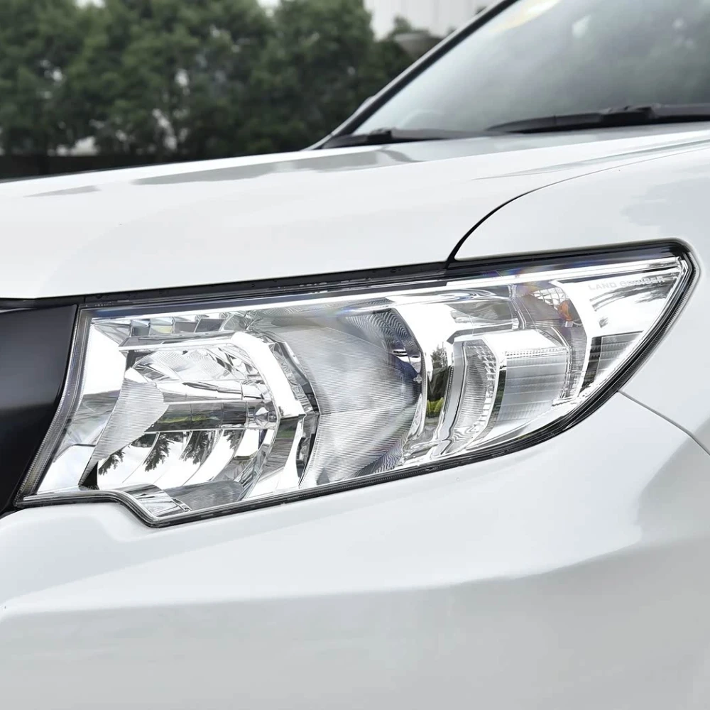 ฝาครอบไฟหน้าสำหรับโตโยต้า ปราโด ปี 2017 2018 2019  ฝาครอบโคมไฟหน้าแบบใส  อะไหล่เปลี่ยนทดแทนสำหรับรถยนต์