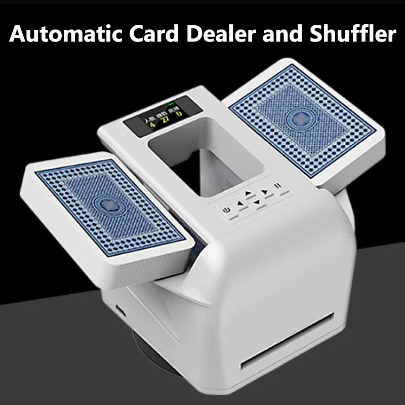 

Автоматическая машина для перемешивания и раздачи карт, электрический диспенсер для покерных карт, устройство для перемешивания карт, регулируемое расстояние/скорость, дилер для карт