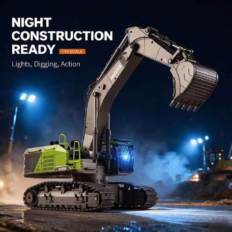 Huina 593 28ch 1:14, Ekskavato - Rc Hobby Excavator ulasan dan harga