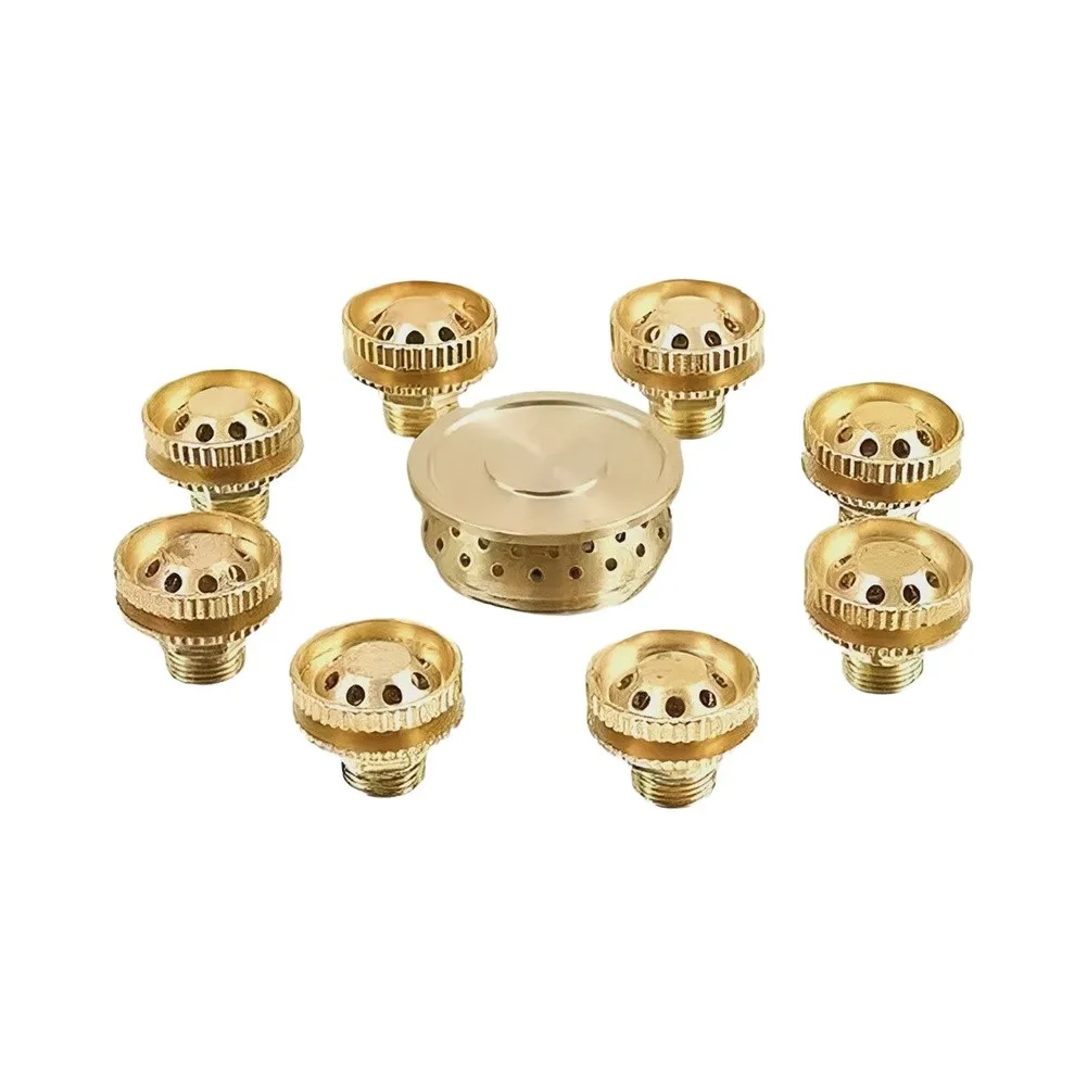 Iron-plated Copper Gas Stove Injector Nozzles Wear Resistant Anti‑Corrosion Cooker Replacement Jet Tips For Home Gas Burner Part