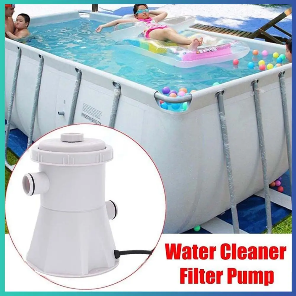 US/EU/UK Plug Swimming Pool Electric Filter Pump Large Pool Filter Household Pool Cleaner Removable Filter Core Circulation Pump